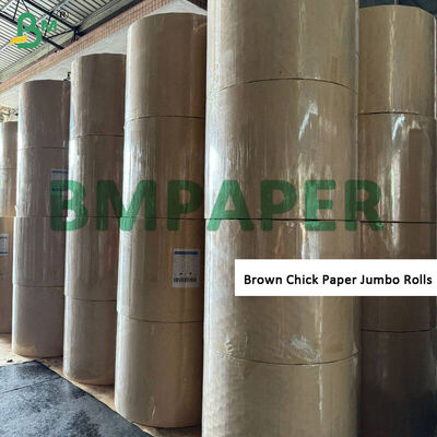 Papel de pollo marrón de 70 gm 80 gm para granjas avícolas, rollos de papel impermeables