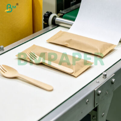 Papel de embalaje de cubiertos Kraft para restaurantes
