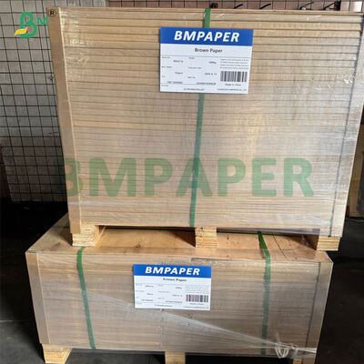 Buena resistencia al plegamiento Papel Kraft con recubrimiento en PE marrón para envases alimentarios