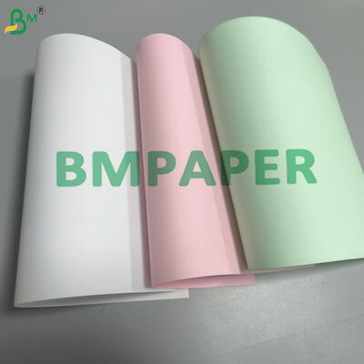 80gm CFB Papel base NCR sin carbono doble recubrido delantero y trasero Impresión digital Materia prima