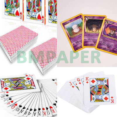 Papel de naipe TCG de pulpa de madera virgen de núcleo negro 320gsm