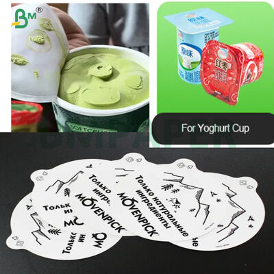 FDA White 43gsm 45gsm Single-side Coated Yogurt Lid Paper