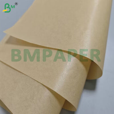 Papel de hornear de color marrón recubierto de silicona de dos lados de 40 gramos Jumbo Rolls
