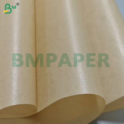 Papel de hornear de color marrón recubierto de silicona de dos lados de 40 gramos Jumbo Rolls