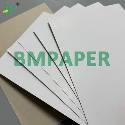 1.0 mm Cartón Duplex Blanco Grosor 700 mm 750 mm x 1000 mm, espalda gris con recubrimiento blanco