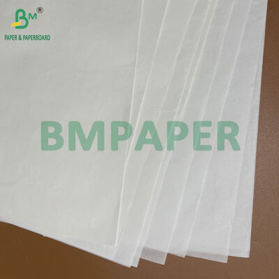 Rollo de papel blanco de 40 GSM apto para alimentos y resistente a la grasa para envolver hamburguesas y sándwiches