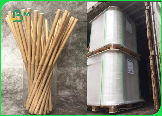 Papel de embalaje imprimible abonable amistoso de la paja de Eco Brown 28gsm