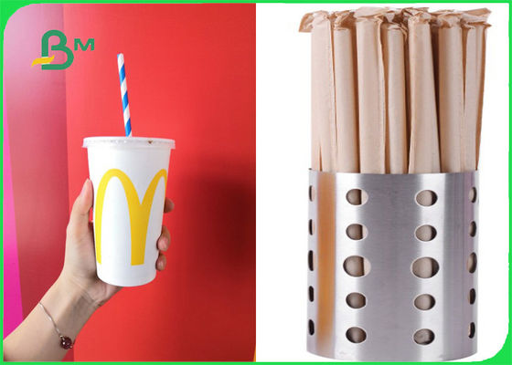 Papel de embalaje imprimible abonable amistoso de la paja de Eco Brown 28gsm