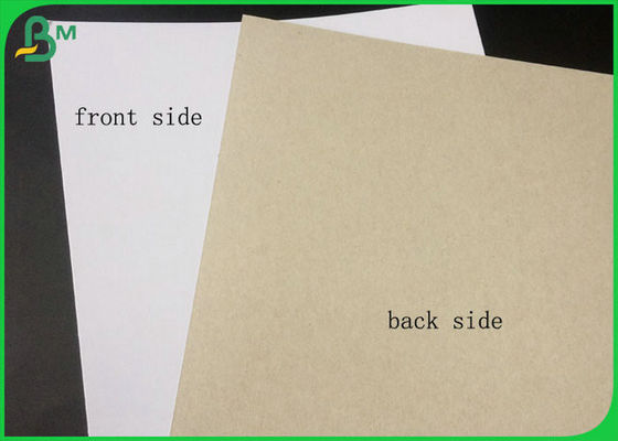 Lado blanco certificado FSC del tablero a dos caras revestido con la parte posterior del gris en el embalaje del rollo grande