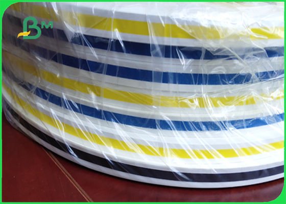 papel de paja azul 28g y 60g y 120g Rolls impresión de la tira flexible del FSC y del FDA