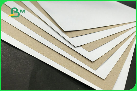 Reciclado un tablero blanco revestido del duplex de la parte posterior del gris del lado para la caja de embalaje FSC