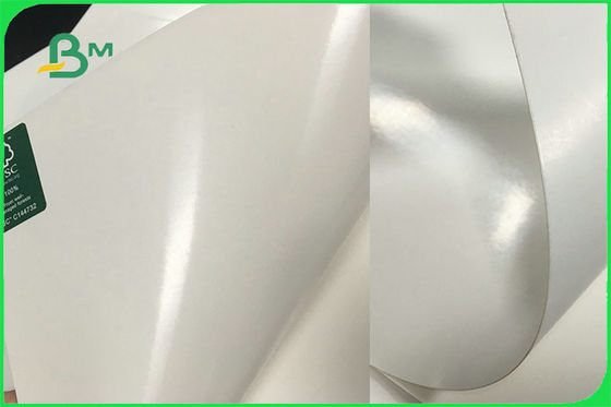 Papel revestido seguro del tablero 15g PE de la comida blanca FBB del FSC FDA para la taza que hace aduana