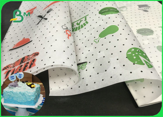 Papel a prueba de calor seguro certificado FSC de la hornada de la comida del FDA para la parrilla que cocina el Bbq