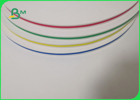 Rollo del papel de paja de la superficie del lunar 60gsm de la onda del FDA FSC para la celebración 15m m