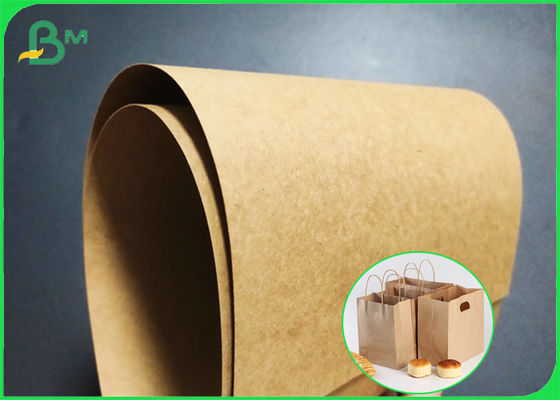 Rollo de papel kraft marrón reciclable de 135 gm a 400 gm para envasar alimentos