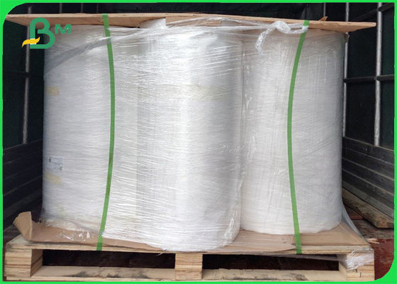 Papel sintético impermeable imprimible del rollo 200um para las etiquetas de la botella redonda