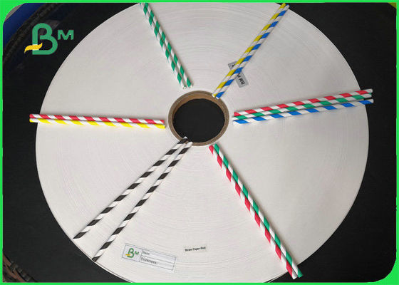 Papel para pajitas de beber con colores impresos personalizados para pajitas de café