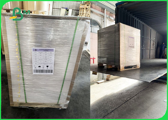 blanco brillante liso brillante superior imprimible del papel de etiqueta 80gsm