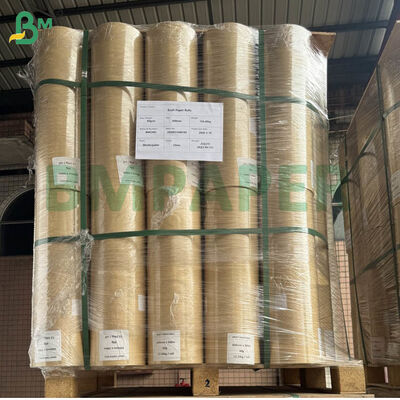 600 mm de ancho envasado rollos de papel Kraft 50 mm de núcleo 60 gramos 80 gramos