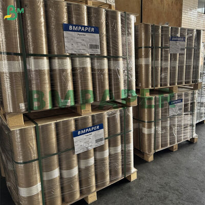 Papel de embalaje Kraft de 60 gramos de tamaño marrón con rayas de alta resistencia a la tracción 50 cm x 125 m